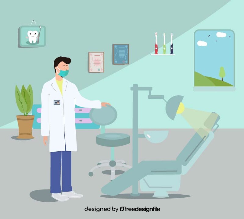 Dentist vector