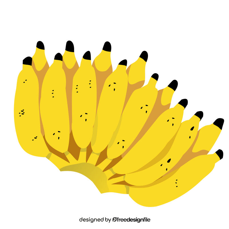 Cartoon bananas clipart