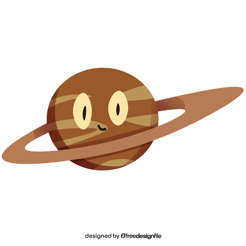 Saturn smiling drawing clipart