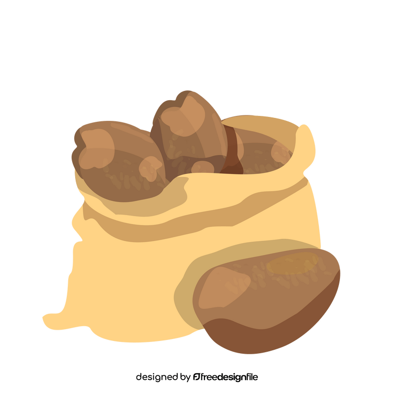 Bagged potatoes clipart