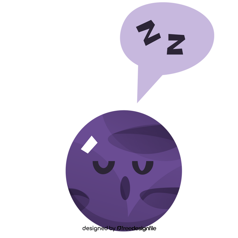 Sleeping planet illustration clipart