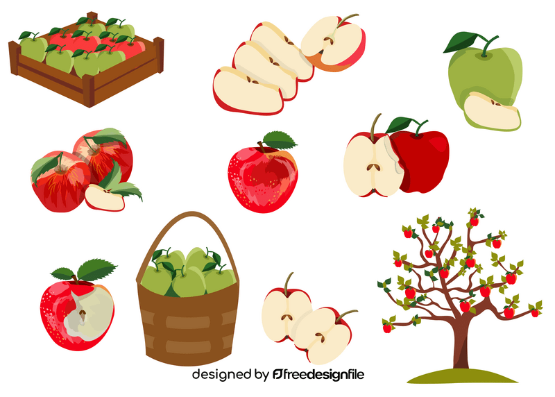 Apples vector