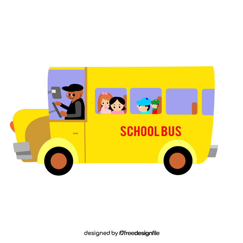 School bus illustration clipart