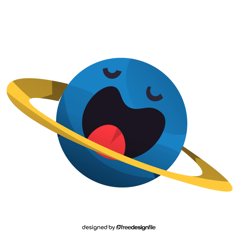 Sleepy planet drawing clipart
