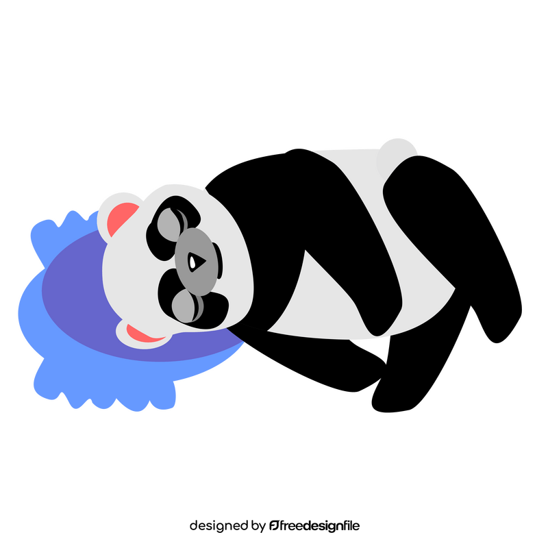 Sitting panda drawing clipart