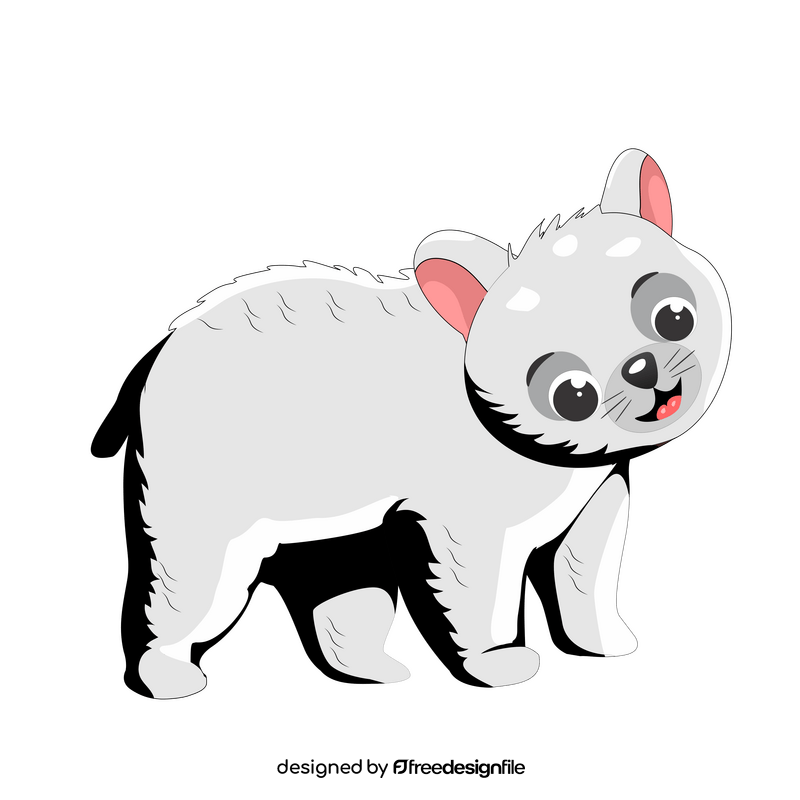 Baby bear cartoon clipart