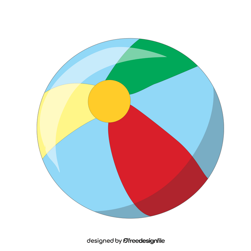 Beach ball illustration clipart