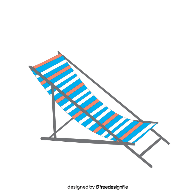 Beach chair clipart