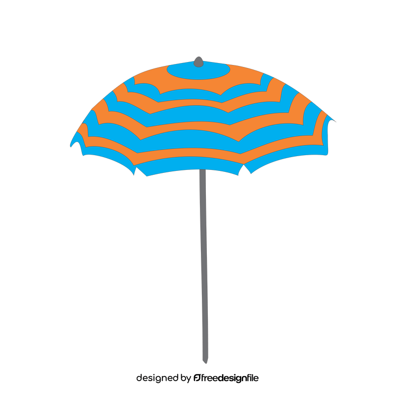 Beach sunshade umbrella clipart