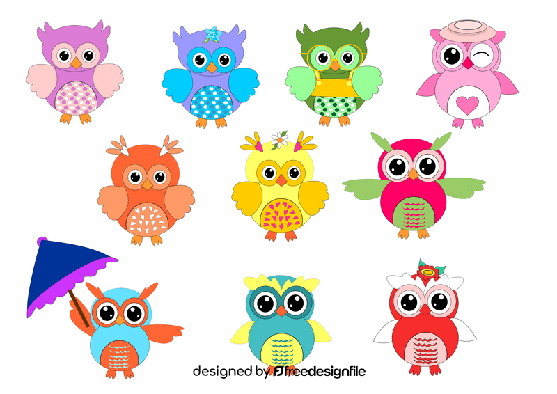 Owls vector