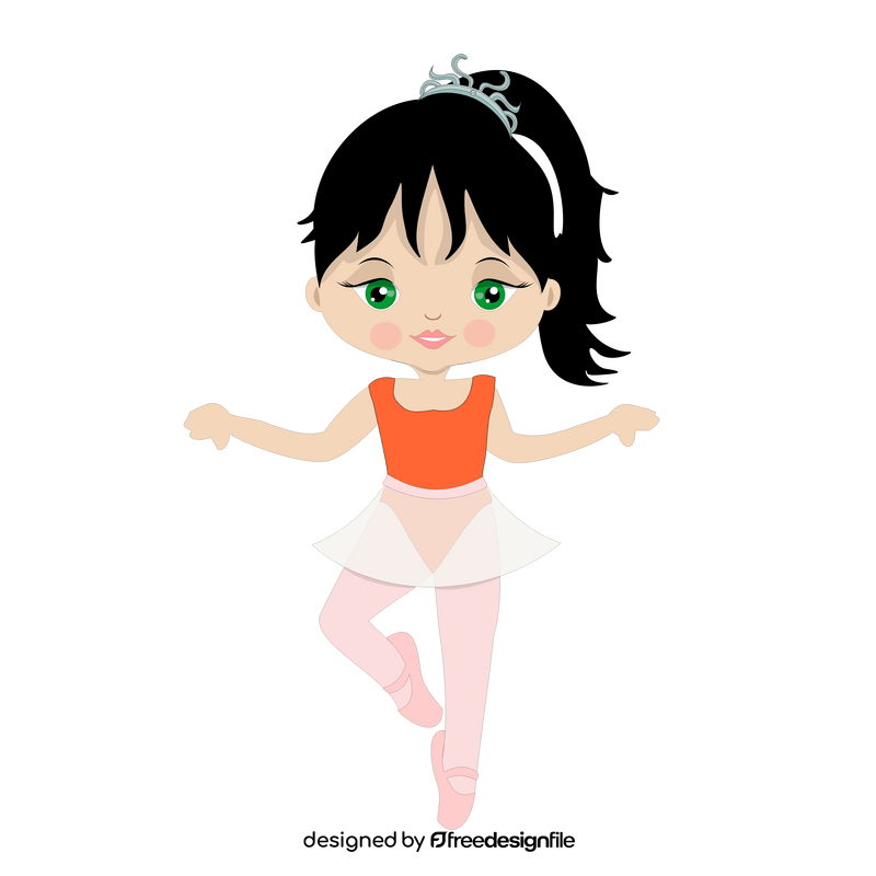 Free ballerina dancing clipart