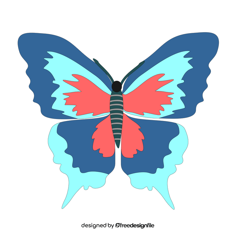 Cartoon butterfly clipart