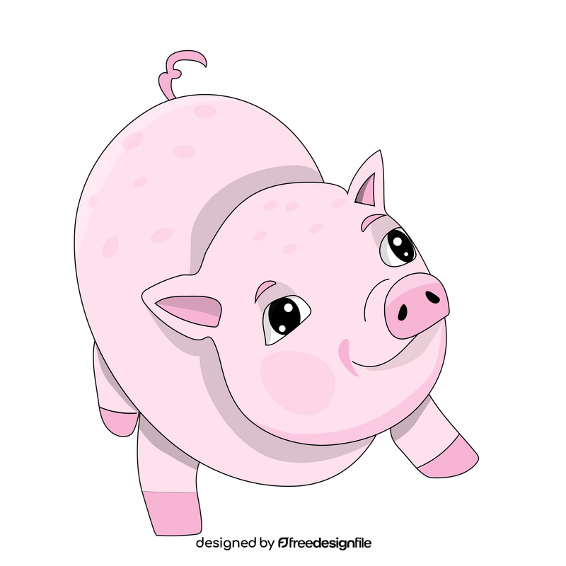 Baby piglet clipart