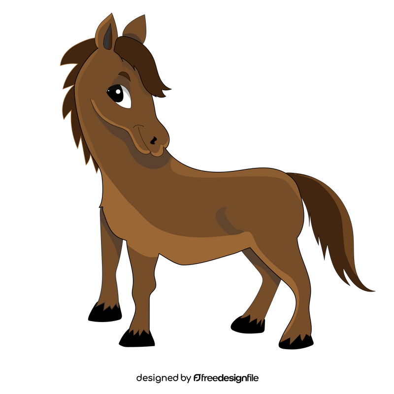 Baby horse clipart