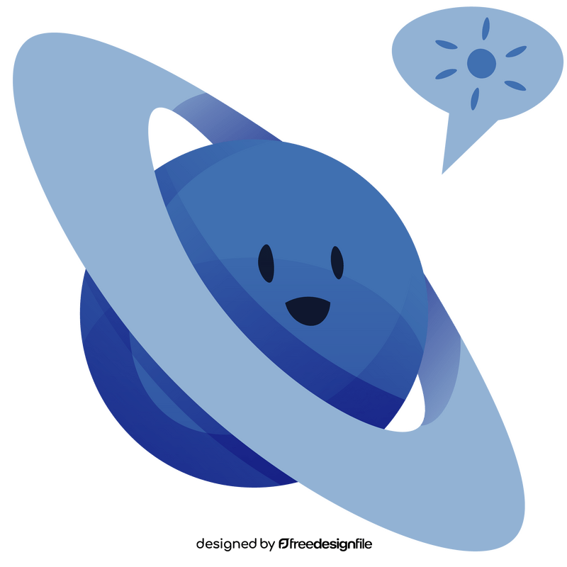Uranus planet emoji free clipart