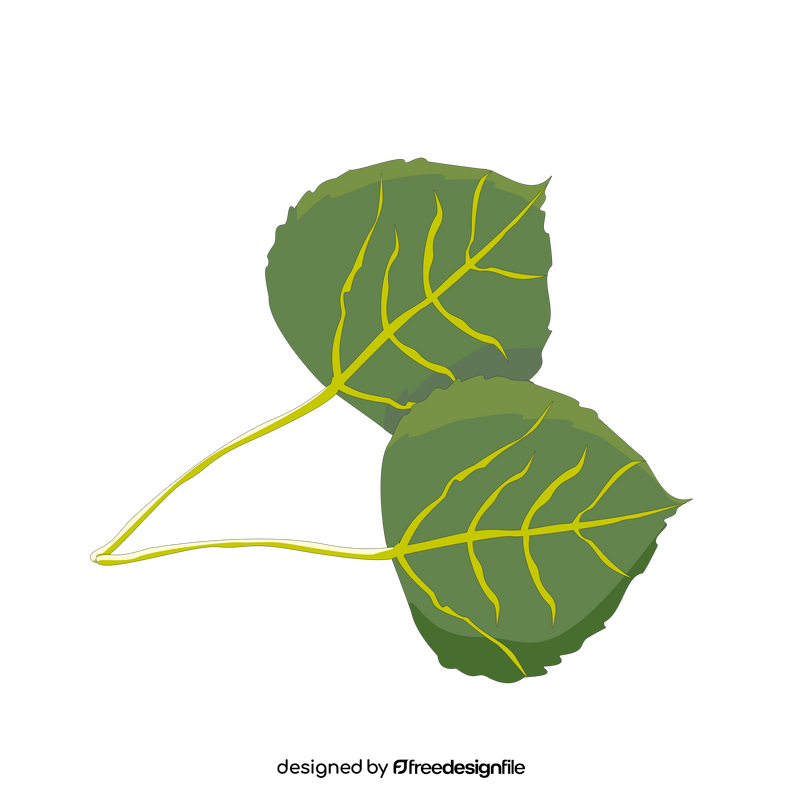 Free aspen leaves clipart