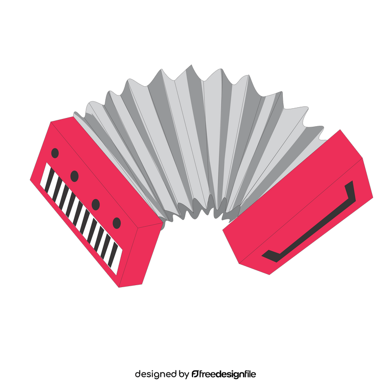 Accordion cartoon clipart