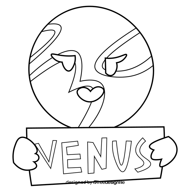 Free venus logo black and white clipart