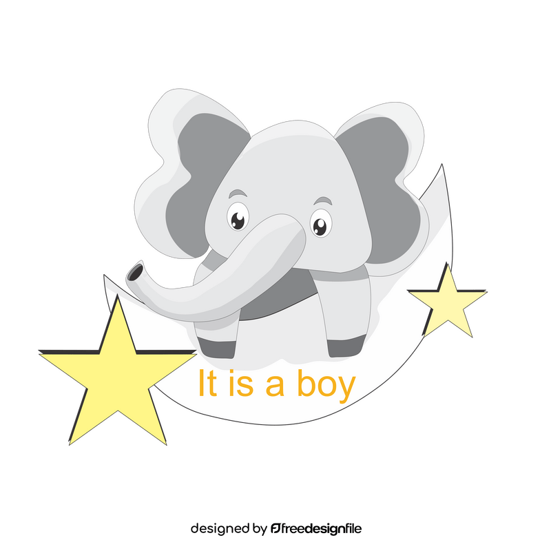 Cartoon elephant clipart