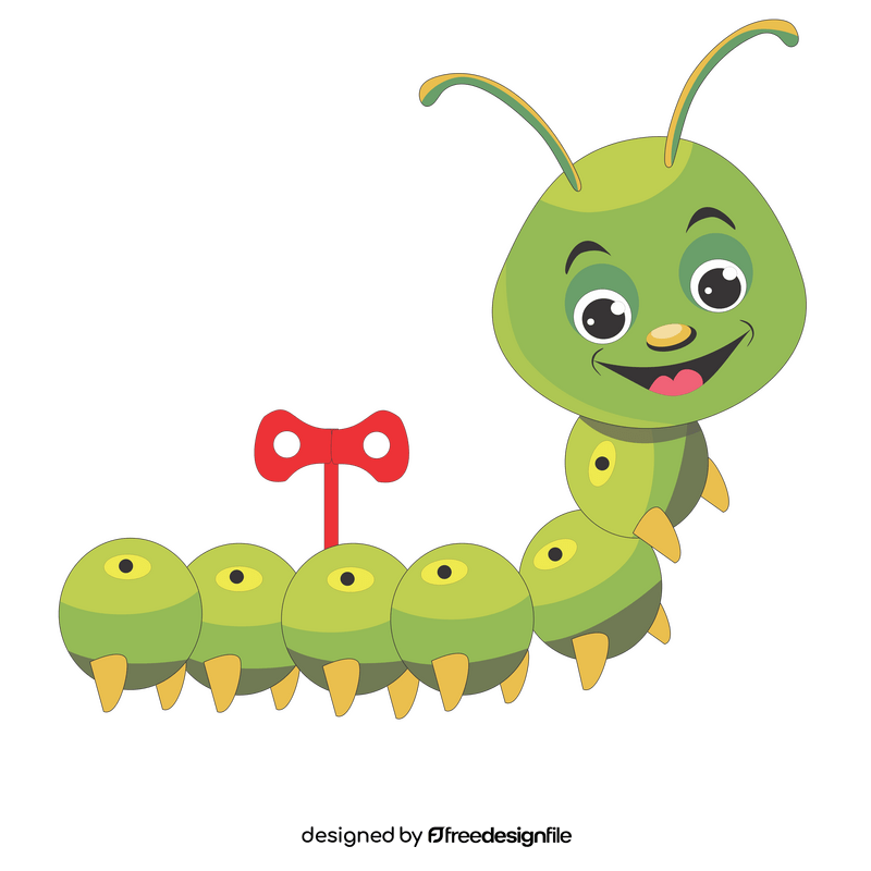 Cartoon centipede clipart