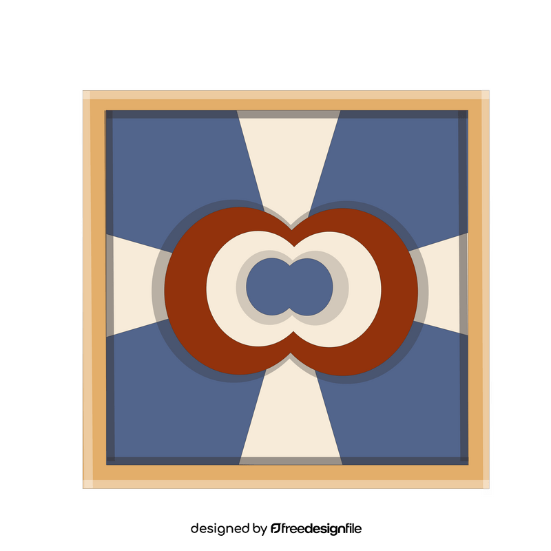 Ceramic tile illustration clipart