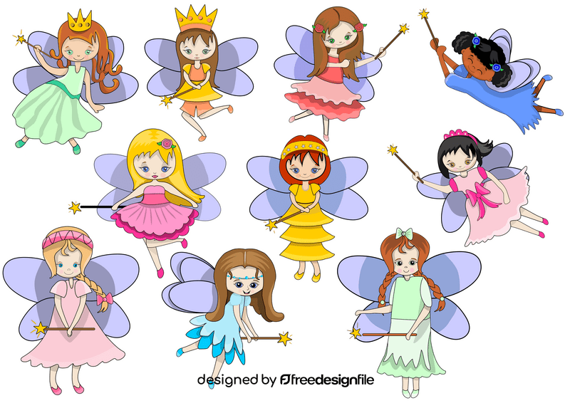 Free fairies vector