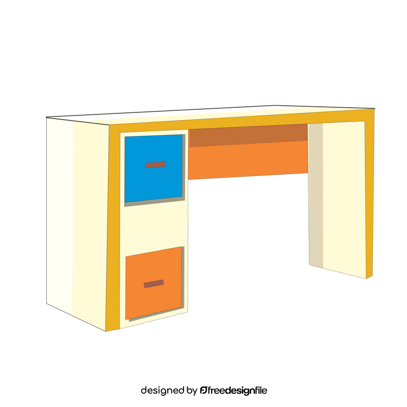 Cartoon desk clipart