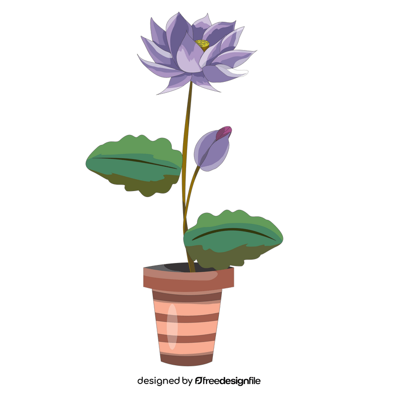 Lotus flower drawing clipart