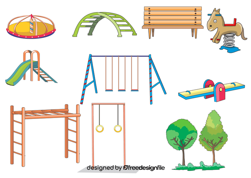 Park elements vector