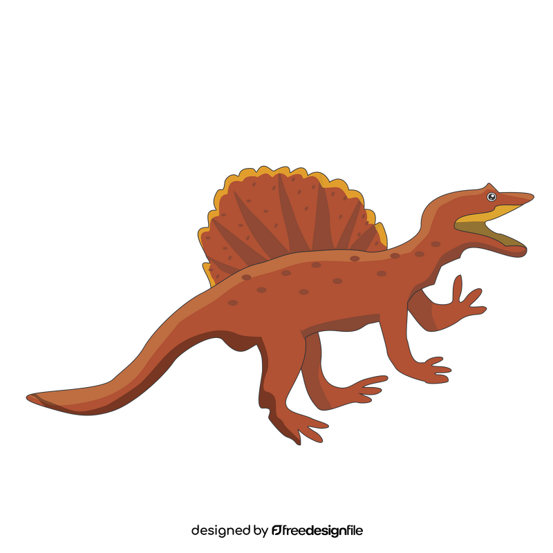 Bown dinosaur spinosaurus clipart