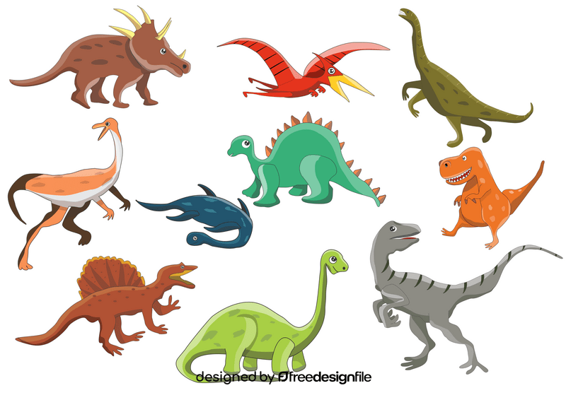 Dinosaurs vector