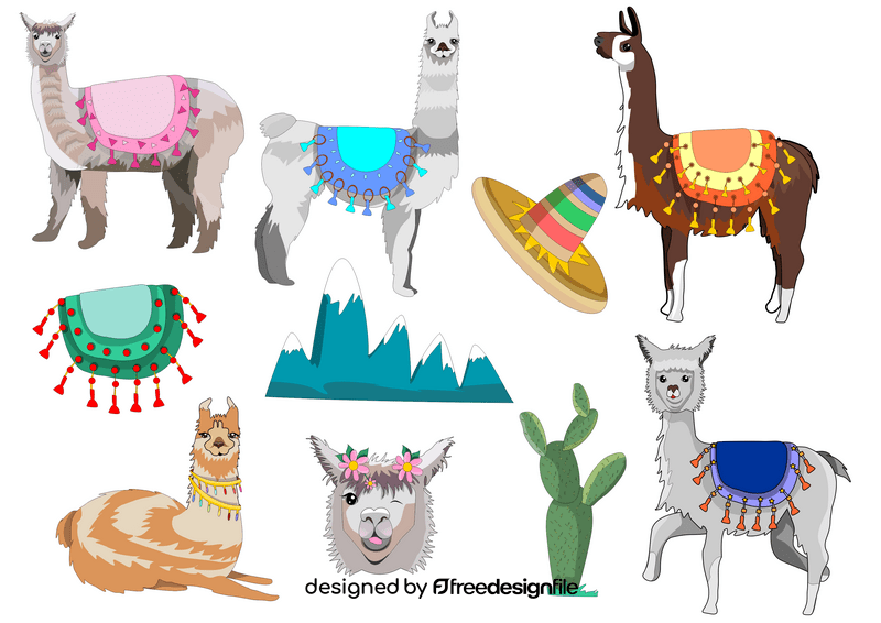 Llama set vector