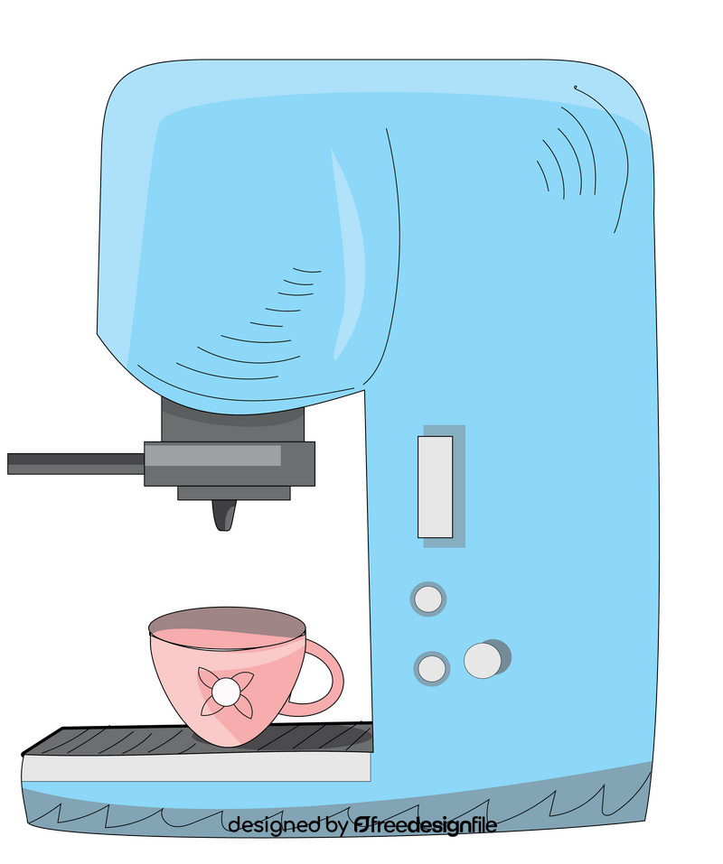 Cartoon coffee maker clipart