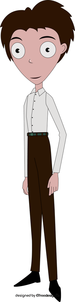 Victor cartoon character drawing clipart