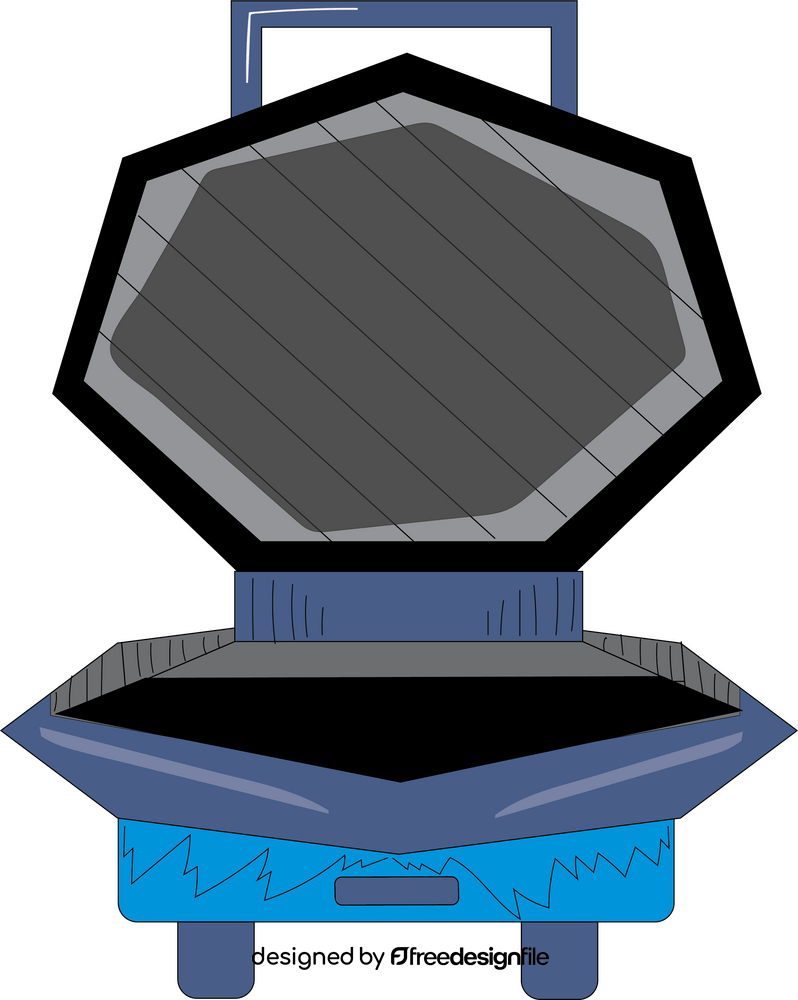 Cartoon grill sandwich maker clipart