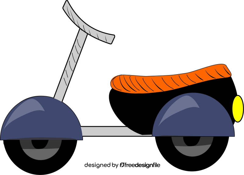 Scooter cartoon clipart