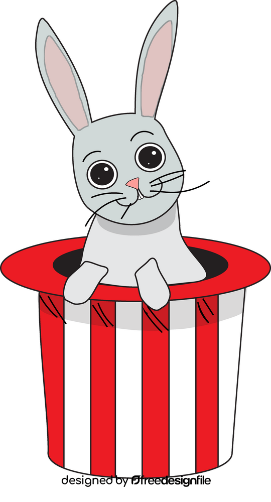 Circus rabbit illustration clipart