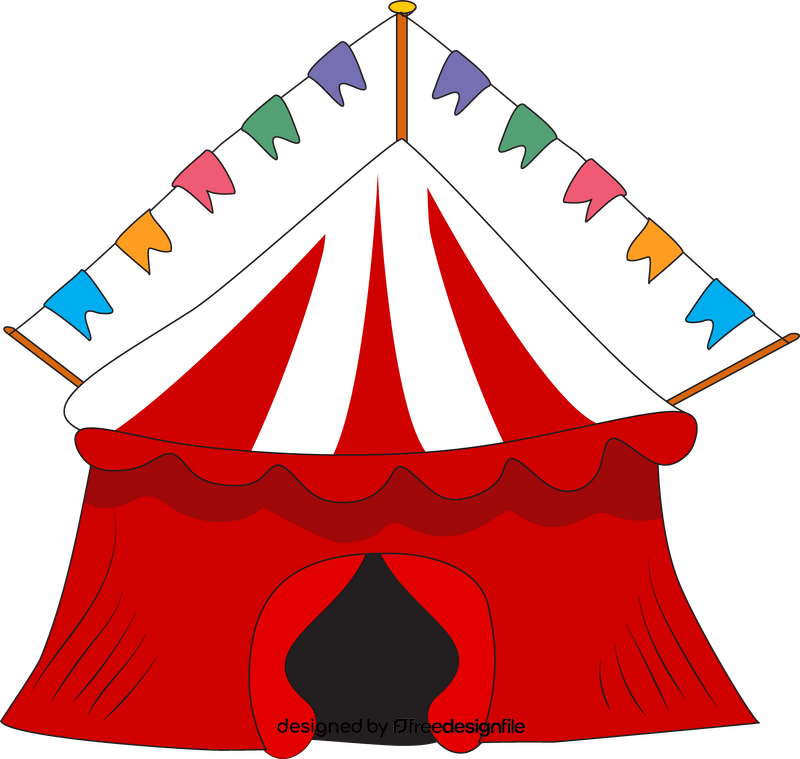 Circus tent drawing clipart