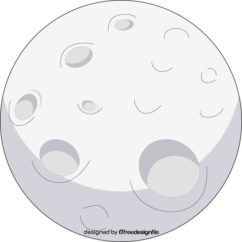 Cartoon moon clipart