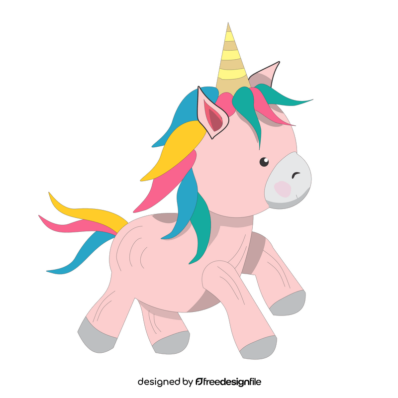 Free unicorn drawing clipart