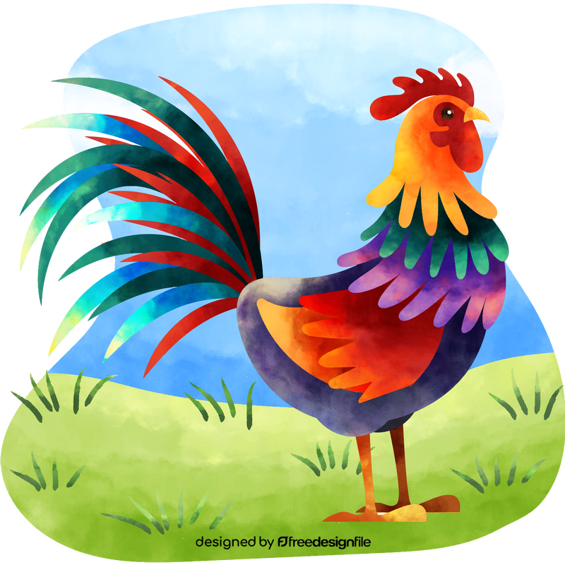 Rooster vector