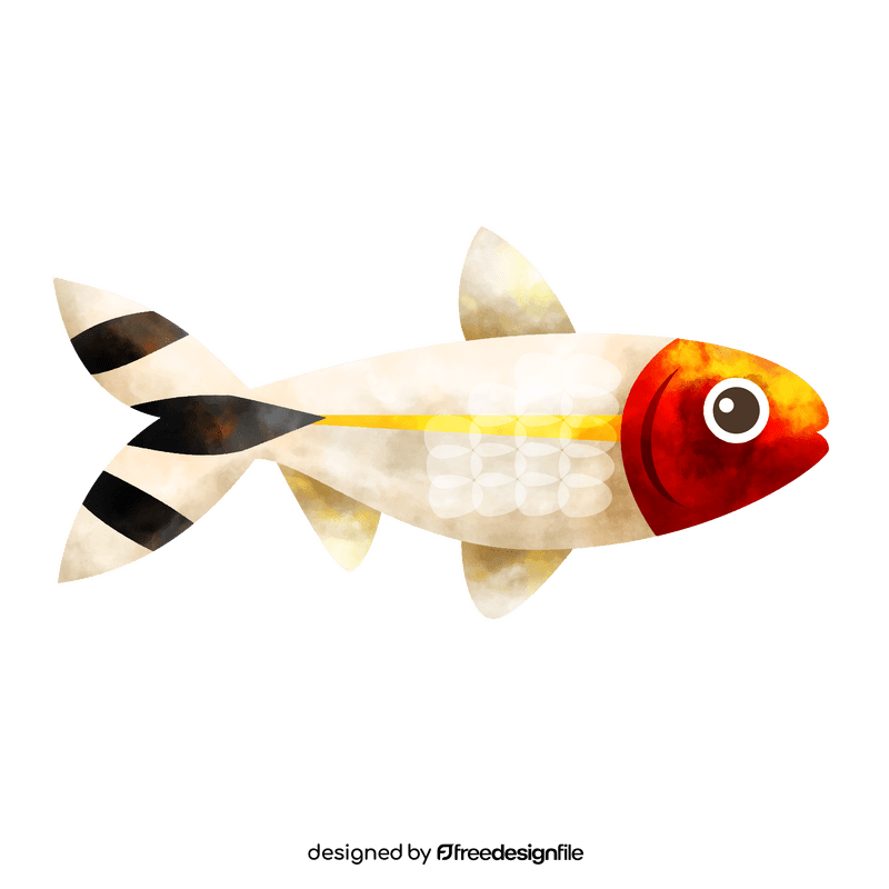 Rummy nose tetra fish clipart