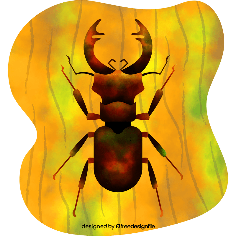 Stag beetle vector