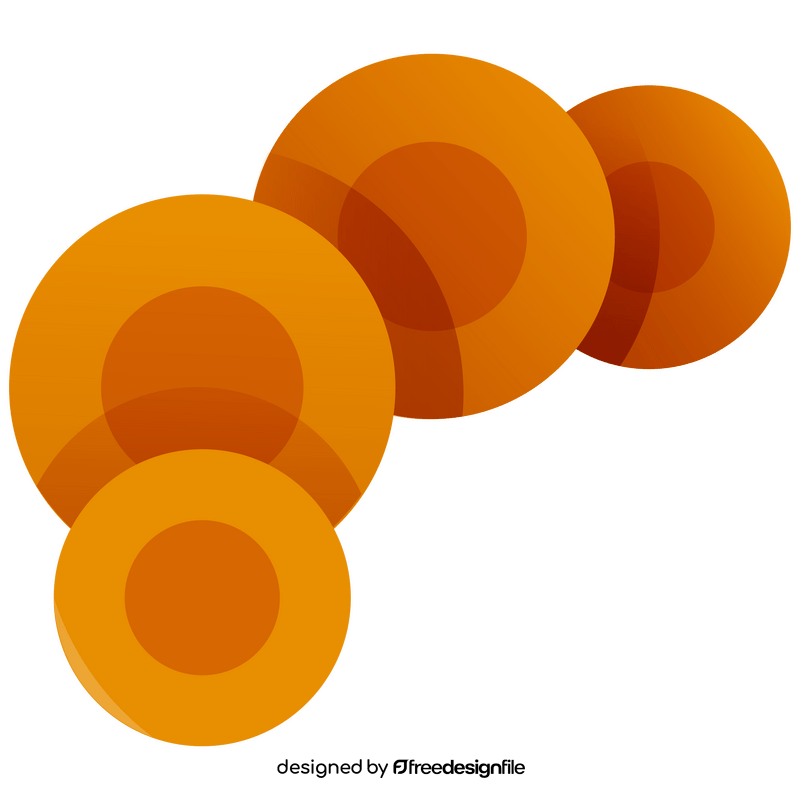 Carrot circles clipart