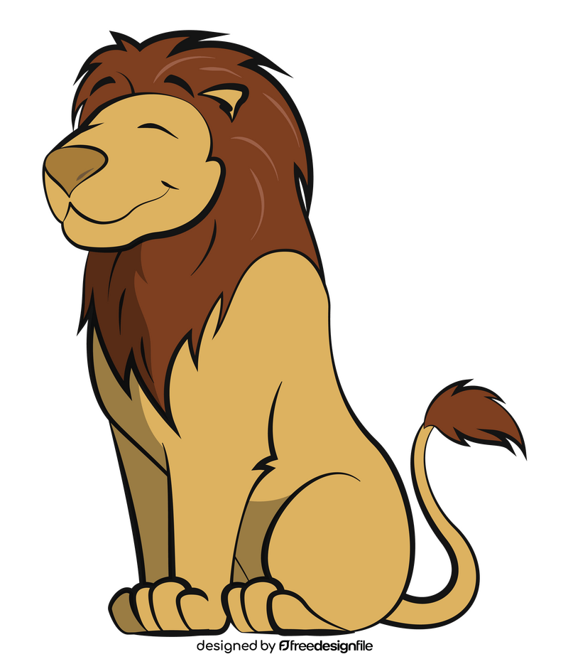 Cute lion clipart