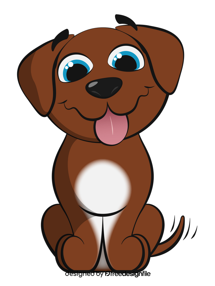 Cute dog clipart