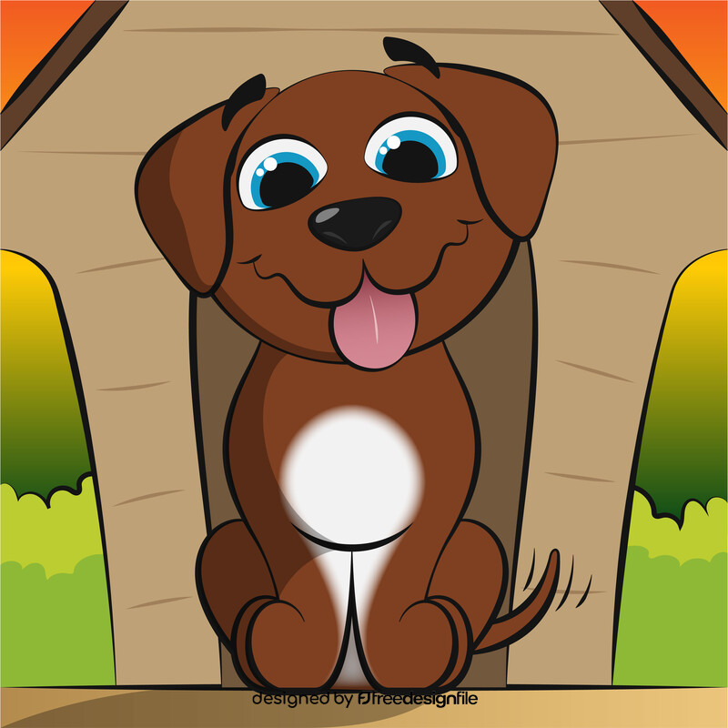 Cute dog vector