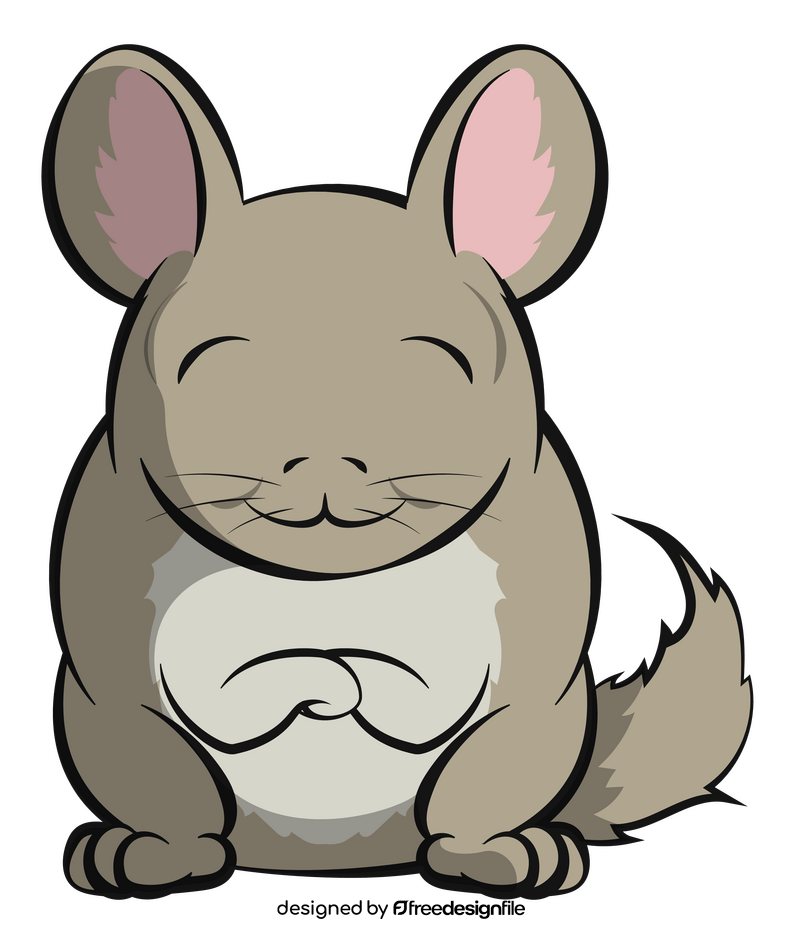 Chinchilla cartoon clipart