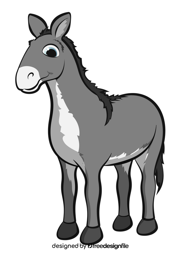 Donkey cartoon clipart