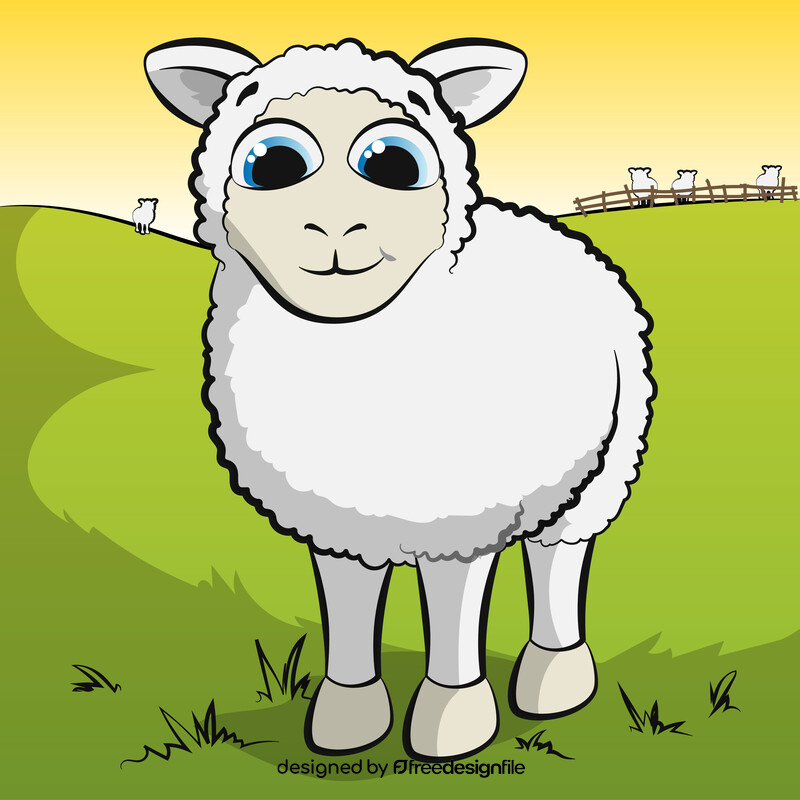 Sheep cartoon vector